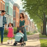 Familia latina viviendo en Estados Unidos,