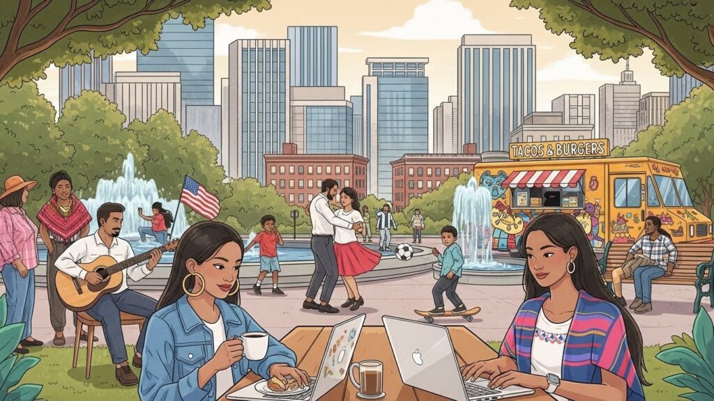 Consejos para latinos recién llegados a Estados Unidos - Latinos adaptándose a la cultura estadounidense