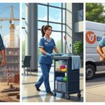 Qué trabajos pagan mejor a los latinos recién llegados en Estados Unidos - "Ilustración realista de trabajadores latinos empezando empleos bien pagados en Estados Unidos."