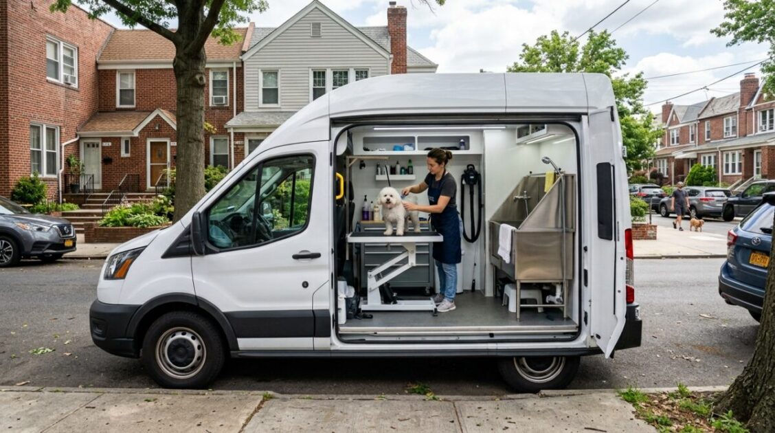 Servicio móvil de peluquería canina en Queens, Nueva York