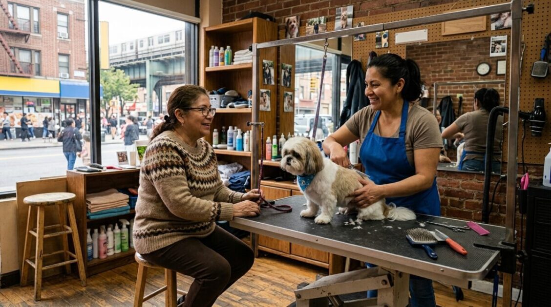 Peluquería canina de barrio en Jackson Heights, Queens