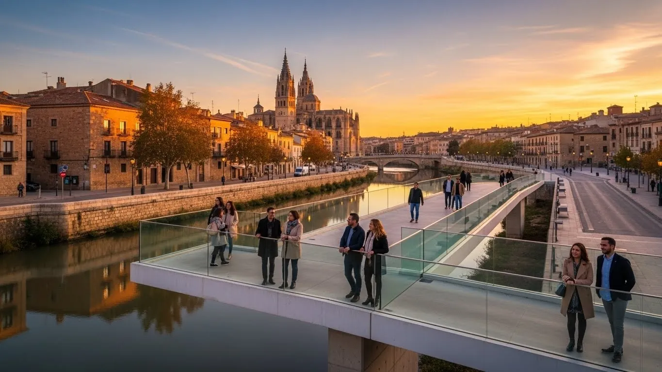 Panorámica de Palencia, España, una de las ciudades más económicas para vivir en 2026.