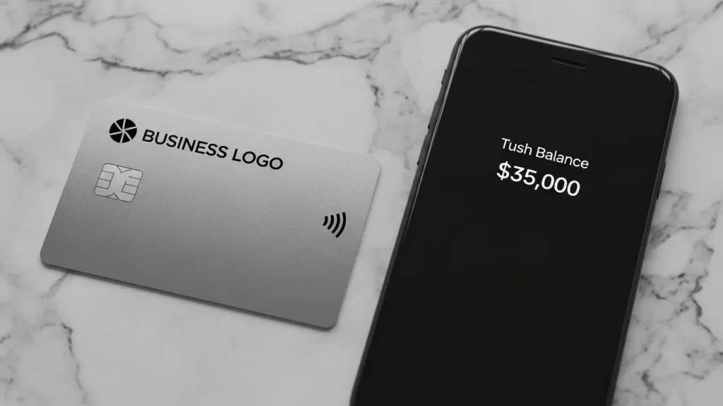 Tarjeta de débito empresarial de una LLC en USA utilizada por un emprendedor extranjero.