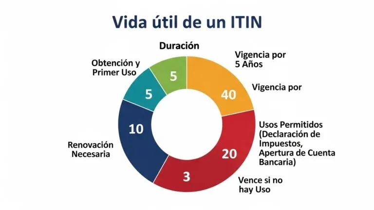 Ciclo de vida y renovación del ITIN Number según la Ley PATH del IRS.
