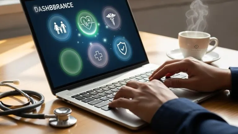 Proceso de inscripción en línea para seguros médicos económicos en USA.