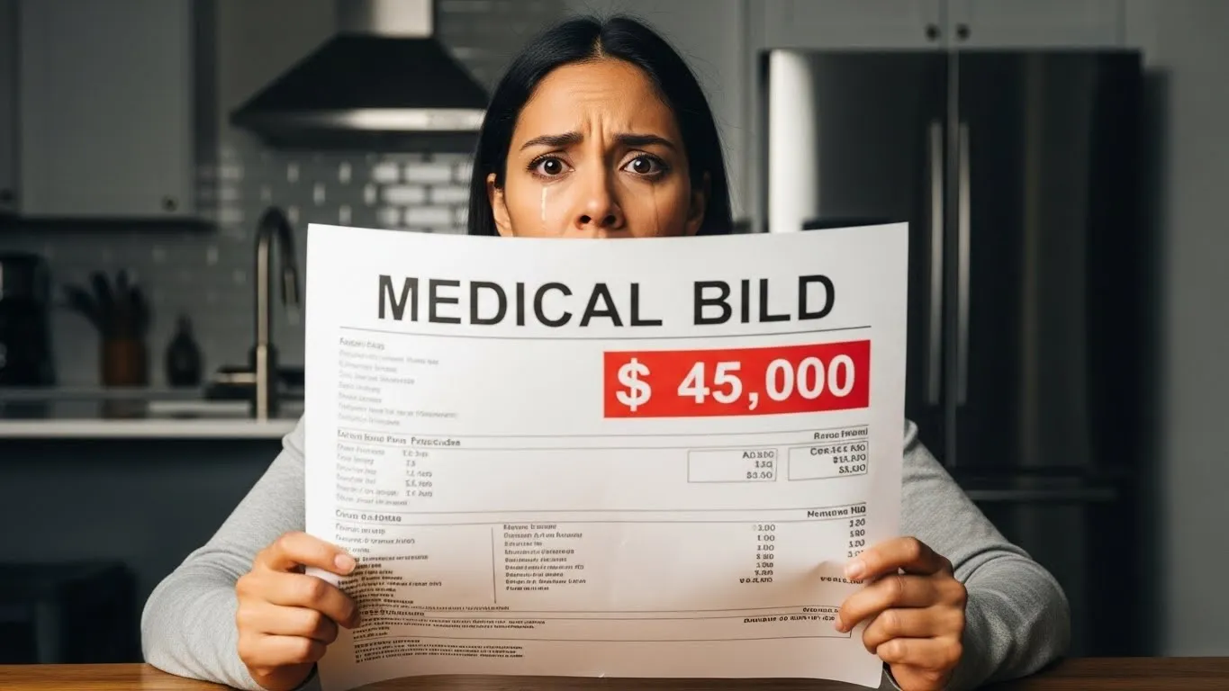 Factura médica de alto costo ($4,000) mostrando la ansiedad y el miedo del inmigrante ante el sistema de salud en Estados Unidos.