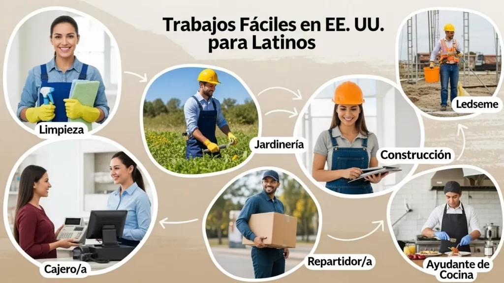 Trabajos fáciles de conseguir en Estados Unidos