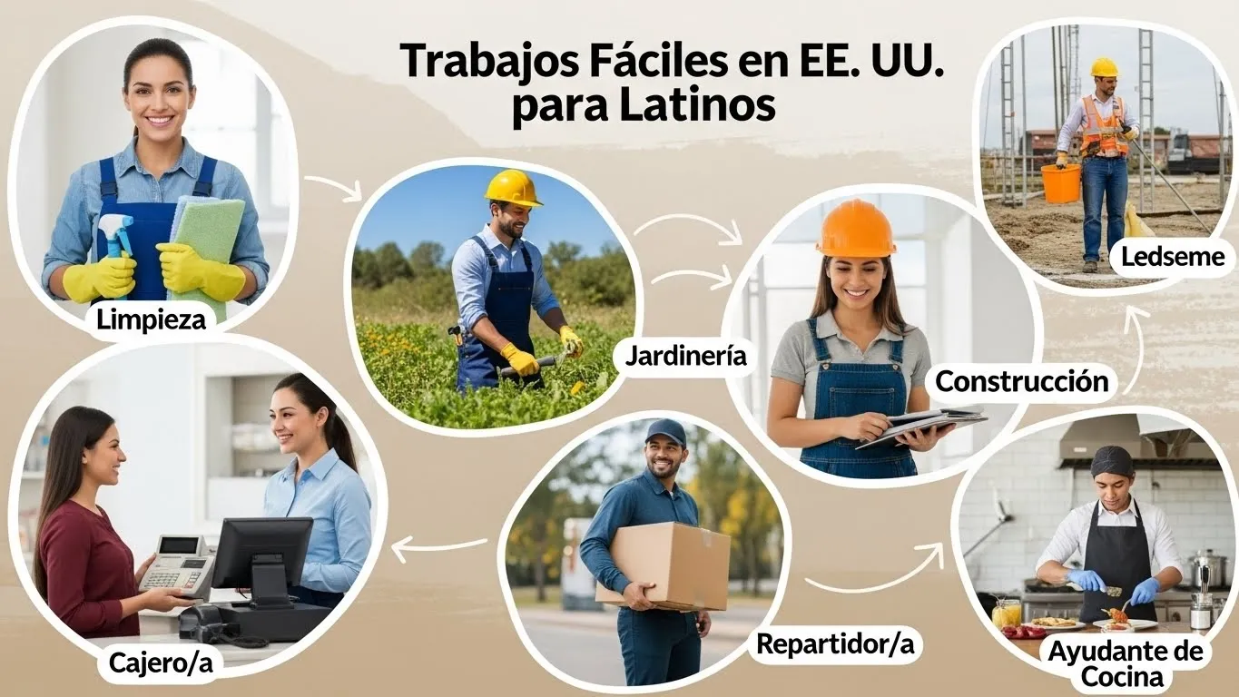 Trabajos fáciles de conseguir en Estados Unidos