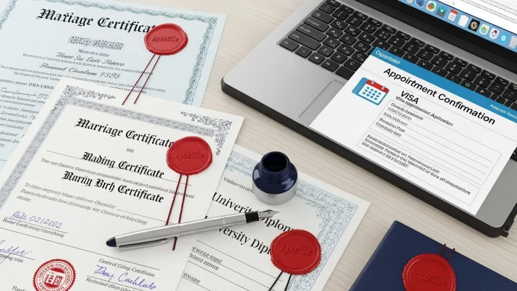 Documentos apostillados para la nacionalidad española por la Ley de Nietos.