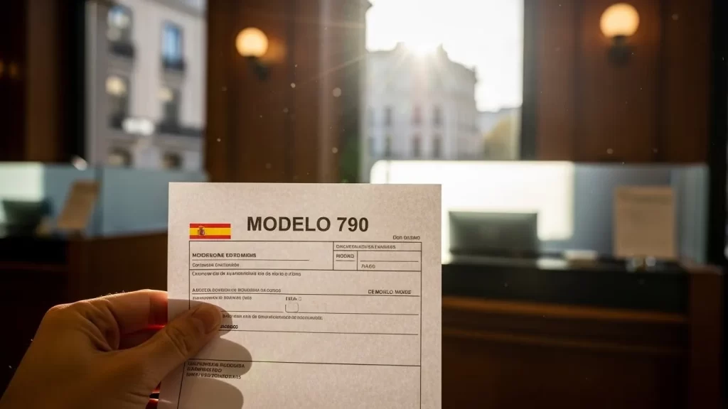 Pago de tasas de extranjería en España para 2026.