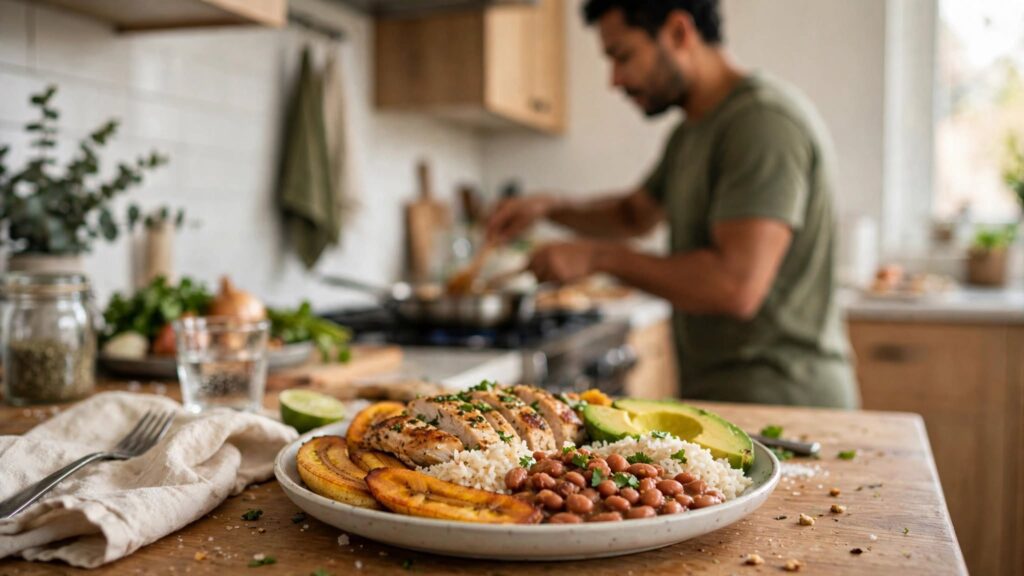 Comida latina equilibrada para acompañar el entrenamiento