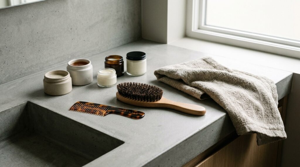 Productos básicos para mantener y peinar el cabello masculino en casa