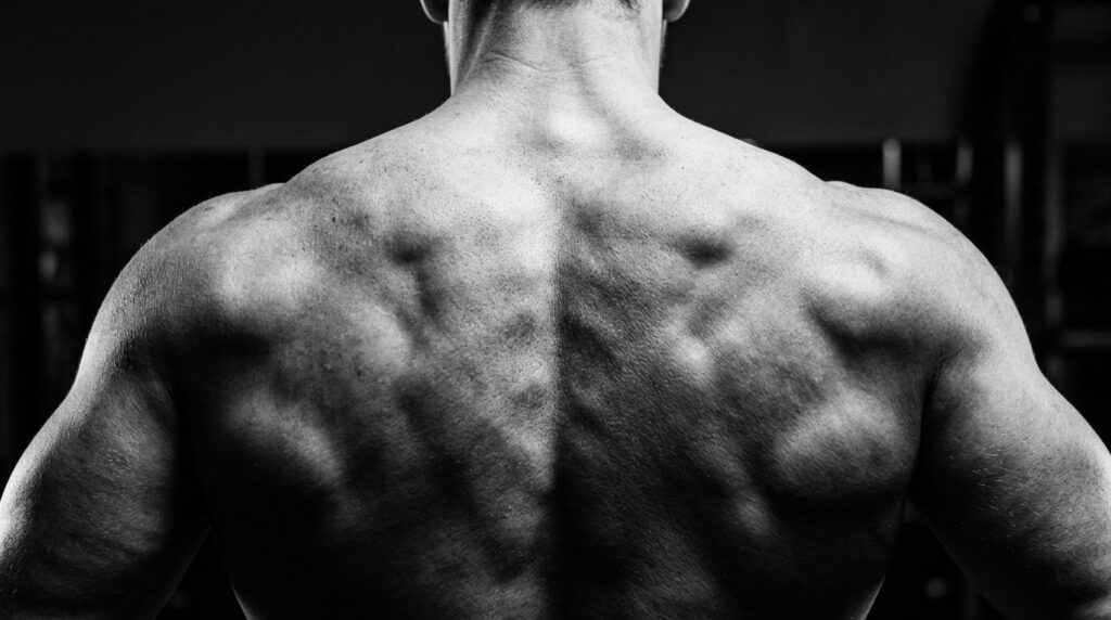Rigidez y contracturas musculares en la espalda causadas por la somatización del estrés diario.