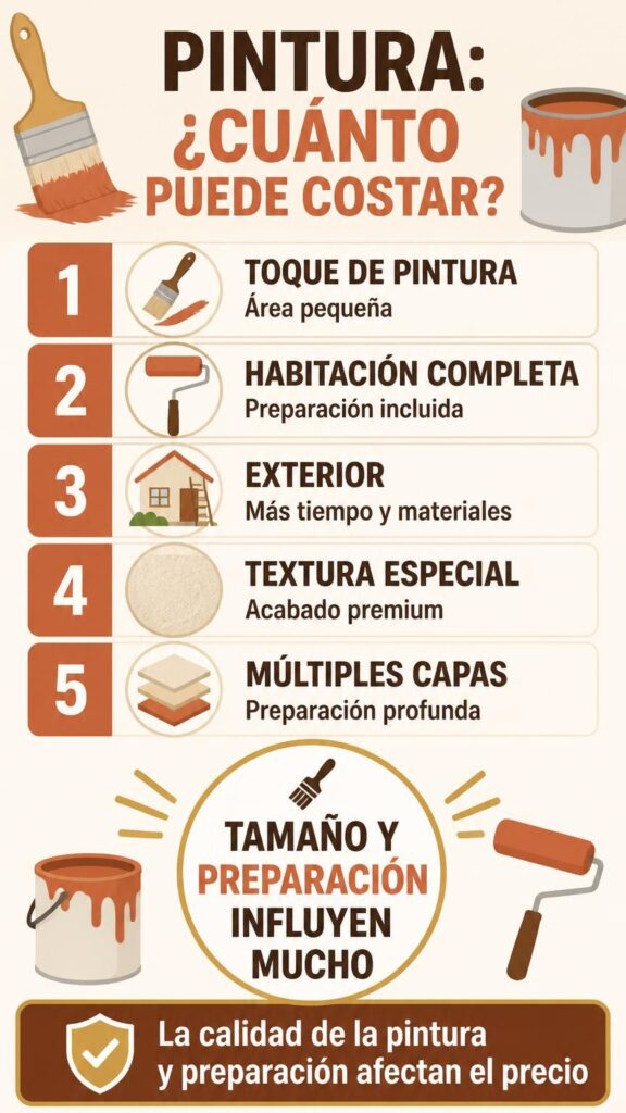 Pintura: tamaño y preparación influyen mucho