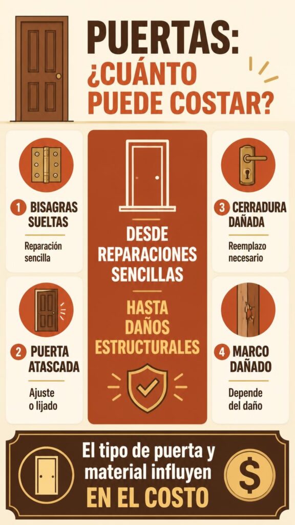 Puertas  desde reparaciones sencillas hasta daños estructurales
