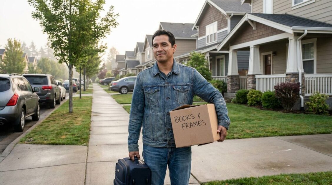 Hombre latino adaptándose a una nueva vida en Estados Unidos